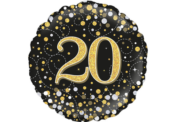 SALE > Sparkling Fizz - 20 - Black/Gold - 18 inch - Oaktree