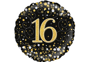 Sparkling Fizz - 16 - Black/Gold - 18 inch - Oaktree