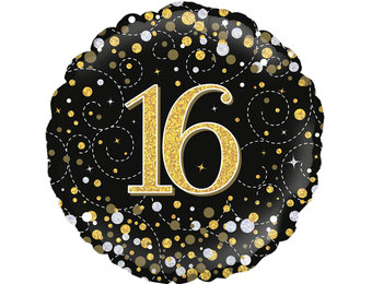 Sparkling Fizz - 16 - Black/Gold - O18"/45cm