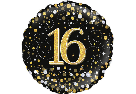 Sparkling Fizz - 16 - Black/Gold - 18 inch - Oaktree