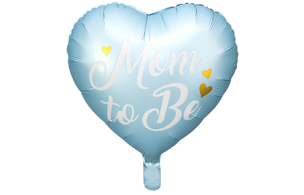 14"/35cm - Mom To Be - Blue - zelfsluitend