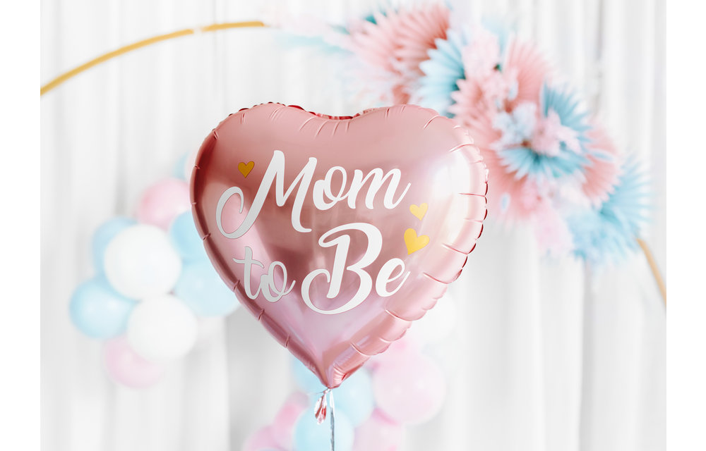 14"/35cm - Mom To Be - Rose Gold - zelfsluitend