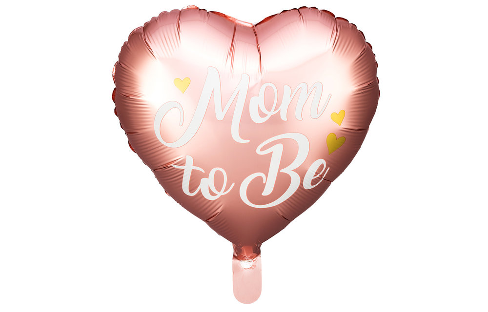 14"/35cm - Mom To Be - Rose Gold - zelfsluitend