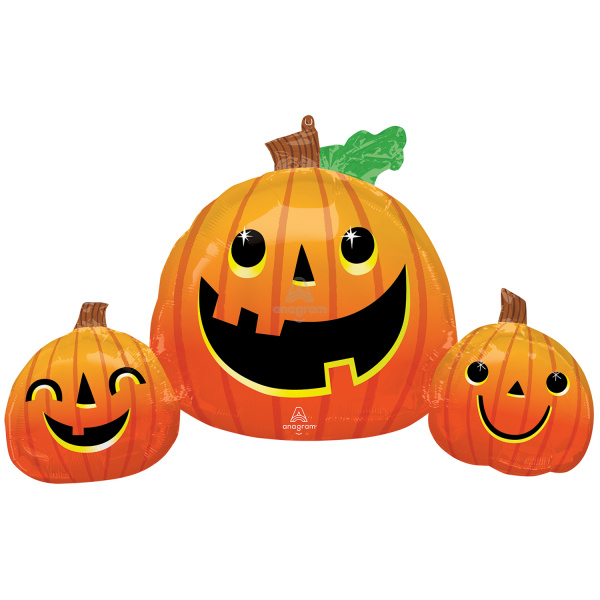 Pumpkin  Smiley Trio - A88cm x 55cm