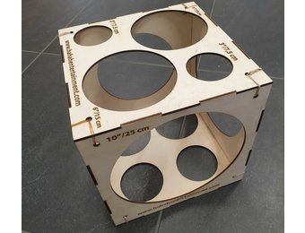 Balloon Sizer Box - Wood