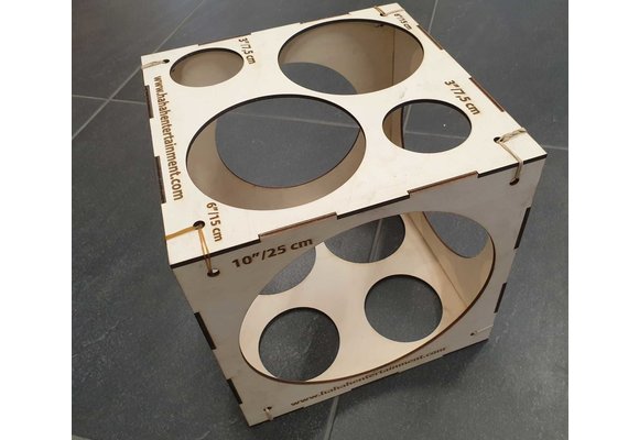 Balloon Sizer Box - Wood