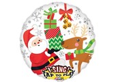 Sing-A-Tune Santa & Reindeer - A28"/71cm