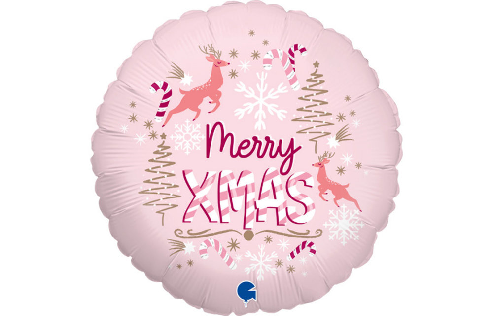 Merry Xmas - Pink - 18 inch - Grabo