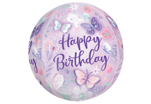 ORBZ - Happy Birthday Butterflies - A38cm x 38cm