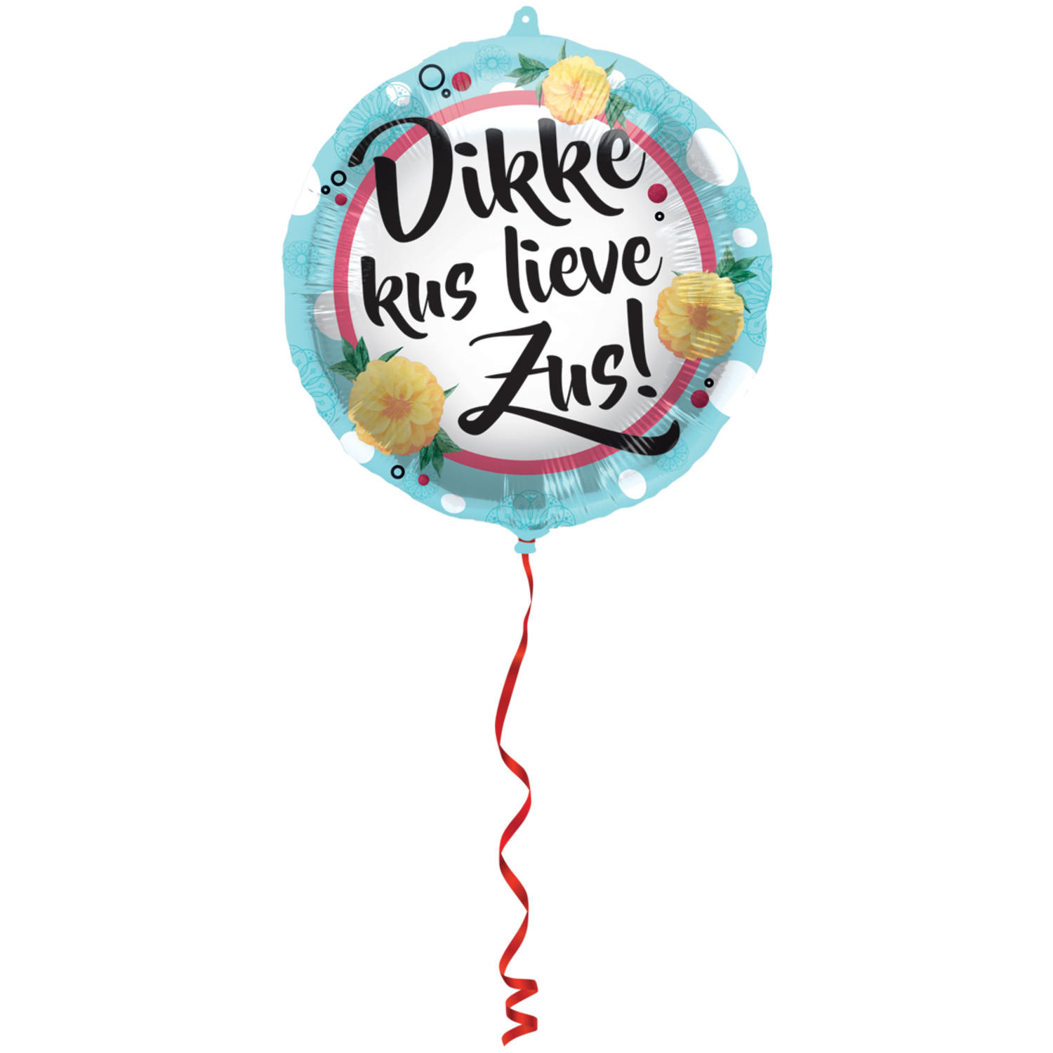 Dikke kus lieve Zus! - 18 inch - Folat