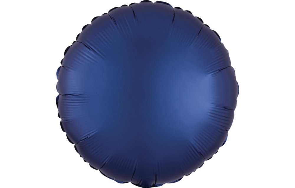 Round - Satin Luxe Navy - 18 inch - Anagram