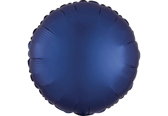 Round - Satin Luxe Navy - A18"/45cm