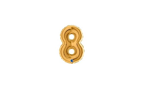 Cijfer 8 - Gold - 7 inch - 10 ct