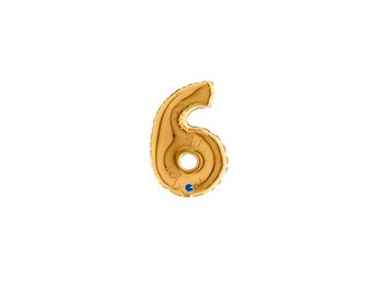 Cijfer 6 - Gold - 7 inch - 10 stuks