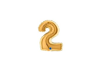 Cijfer 2 - Gold - 7 inch - 10 stuks