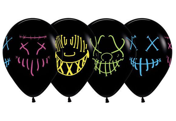 R12  - Masks - Neon Ink - Black 080 - 25 pcs