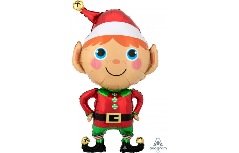 Happy Christmas Elf - 55cm x 88cm - Anagram