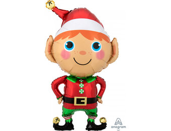 Happy Christmas Elf - A55 x 88cm