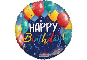 ECO - Birthday Festive Balloons - Blue - K18"