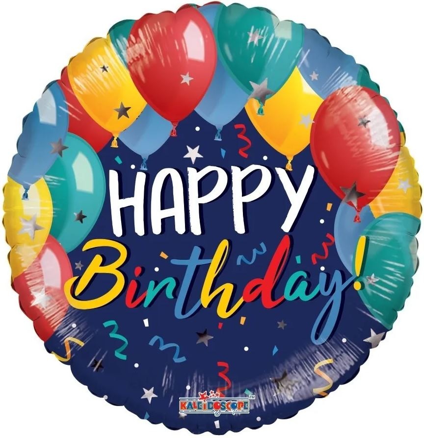 ECO - Birthday Festive Balloons - Blue - K18"