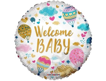 SALE > ECO - Welcome Baby Hot Air Balloons - K18"