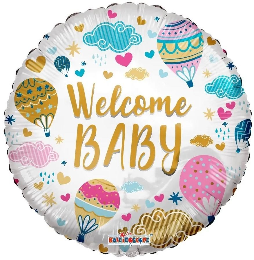 SALE > ECO - Welcome Baby Hot Air Balloons - K18"
