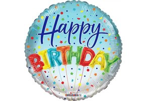 ECO - Birthday Balloons - Ombre Blue/White - K18"