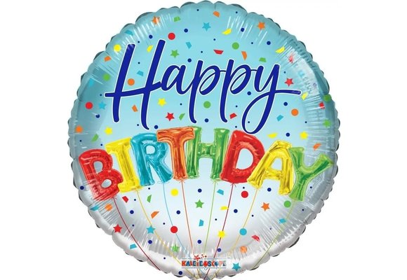 ECO - Birthday - Balloons Ombre - 18 inch - Kaleidoscope