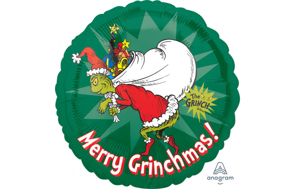 The Grinch - Merry Christmas - 18 inch - Anagram