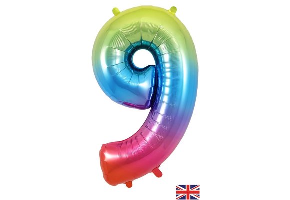 Number Rainbow - 9 - Oaktree 34 inch