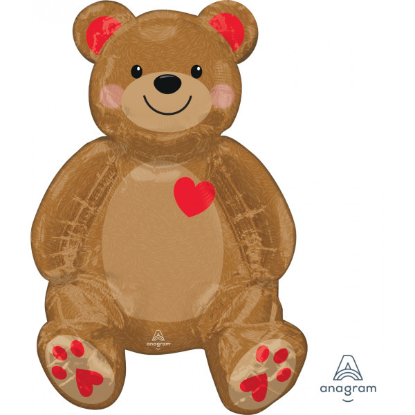 Sitting - Bear Love - Multi Balloon - A45cm x 66cm
