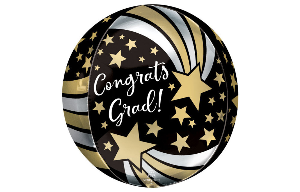 ORBZ - Congratulations Grad Shooting Stars - 38cm x 38cm - Anagram