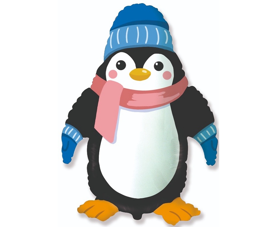 Penguin with scarf - FX24"/61cm