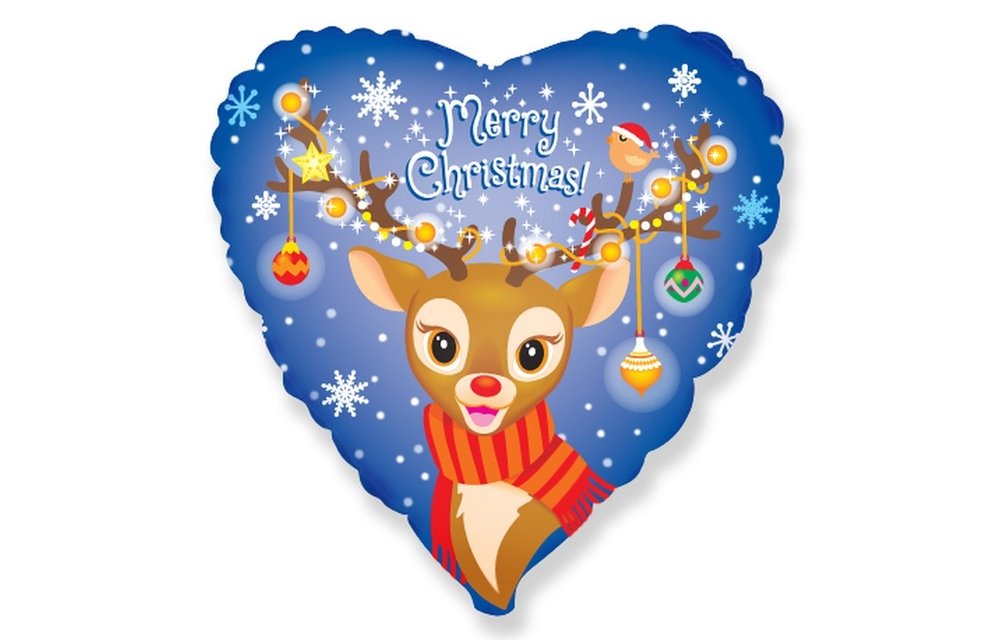 SALE > Merry Christmas Reindeer - 18 inch - Flex