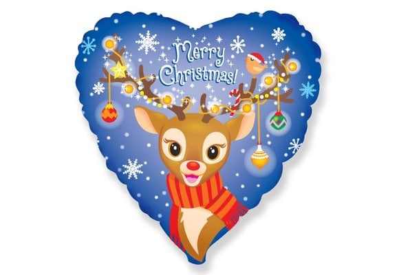 SALE > Merry Christmas Reindeer - 18 inch - Flex.