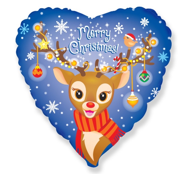 Merry Christmas Reindeer - FX 18"/45cm