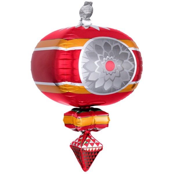 Christmas RETRO Ornament - Red & Gold - A33x58cm