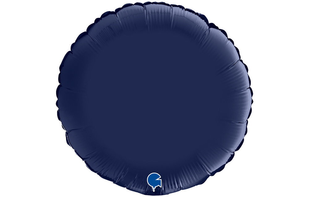 Round - Satin Navy Blue - 36 inch - Grabo