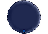 Round - Satin - Navy Blue - 36"/91cm - Grabo