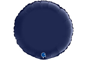 Round - Satin Navy Blue - 36 inch - Grabo