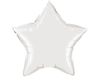 Star - White - Q4"/10cm - 5 stuks