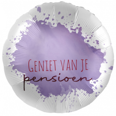 Geniet van je Pensioen - 18"/45cm - 2 stuks ***
