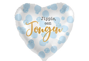 Jippie een Jongen - 18"/45cm - 2 stuks ***