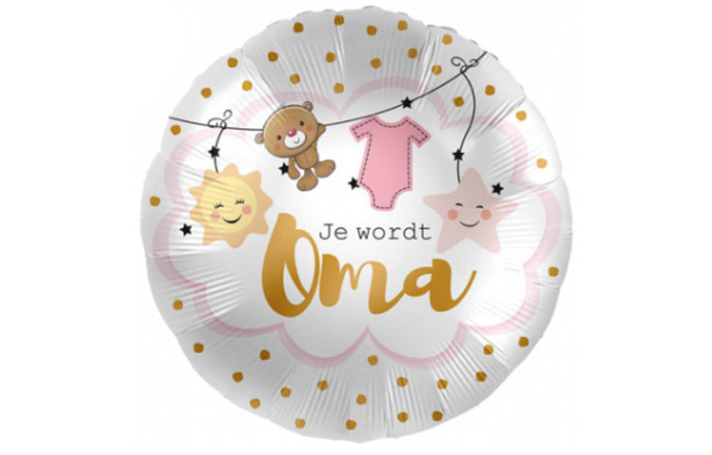 Je wordt Oma - 18"/45cm - 2 Pieces ***
