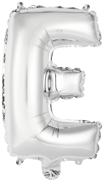 Letter Mini Silver - E - A34cm - zelfsluitend