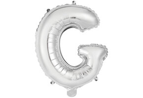 Letter Mini Silver - G - A34cm - zelfsluitend