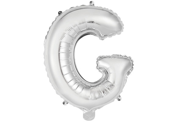 Letter Mini Silver - G - A34cm - zelfsluitend