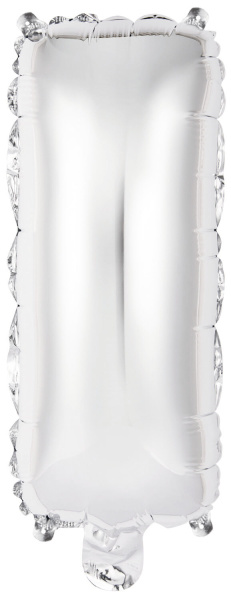 Letter Mini Silver - I - A34cm - zelfsluitend