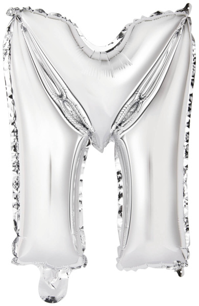 Letter Mini Silver - M - A34cm - zelfsluitend