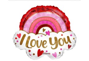 SALE > I Love You Cloud & Pink Rainbow - K28"